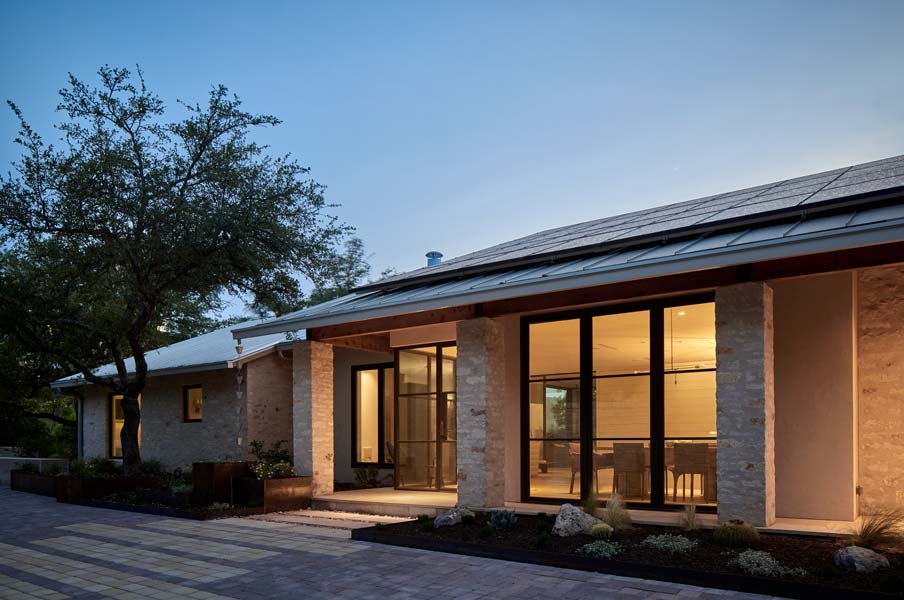 Exterior Front of Renovated Home in Austin